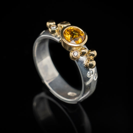 Golden Citrine Ring