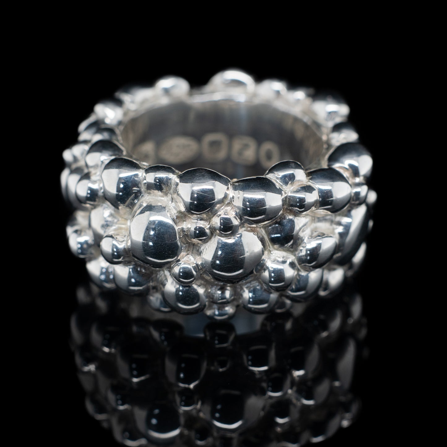 Chunky Bubble Ring in Sterling Silver
