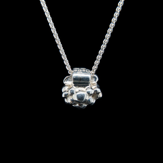 Bubble Pendant with Green Tourmaline Cabochon