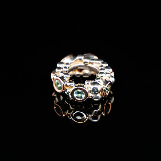 Seafoam Tourmaline Bubble Link