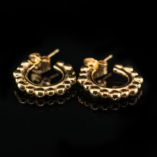 Shore-line Small Gold Hoop Earrings