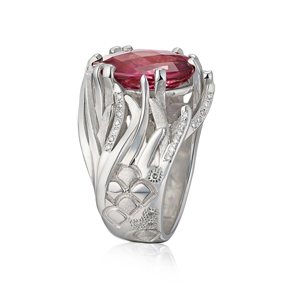 Seagrass Frond Cocktail Ring