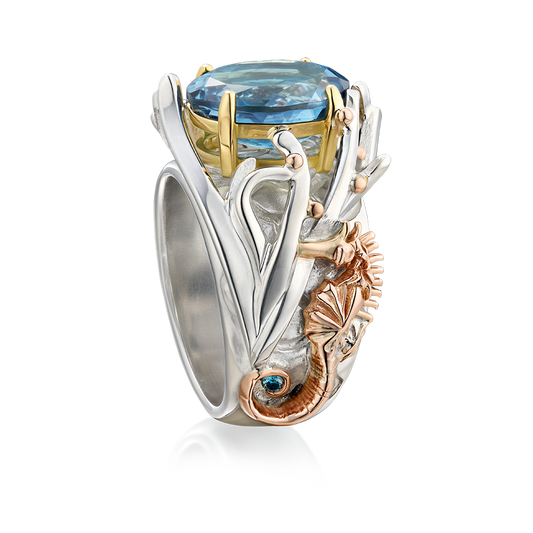 Seahorse Cocktail Ring