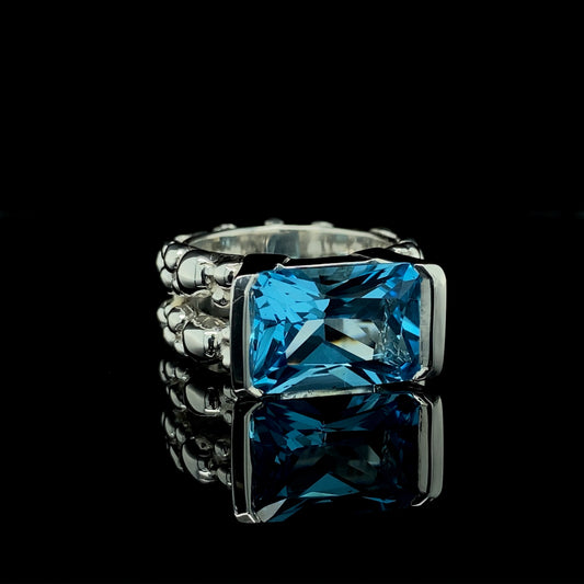 Topaz Cosmopolitan Cocktail Ring
