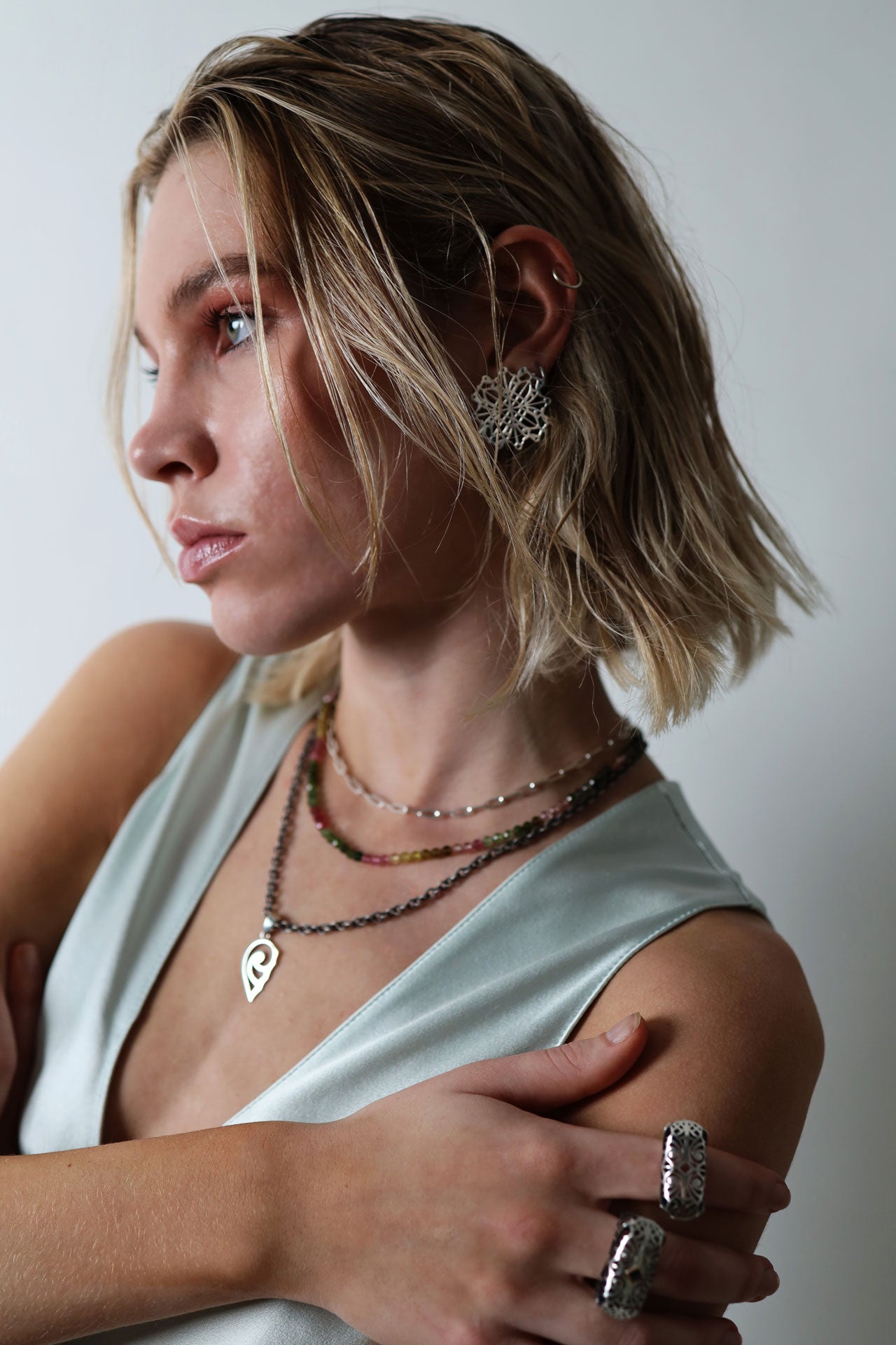 Aphrodite Pendant in Sterling Silver