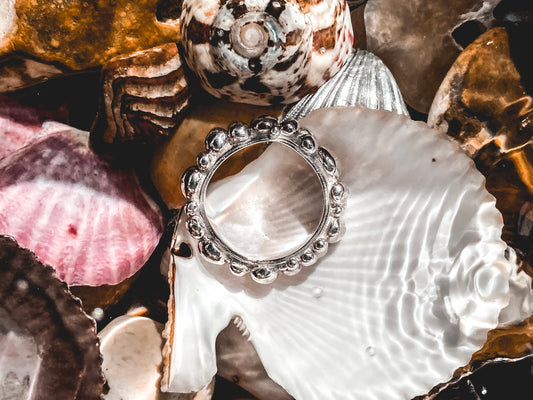 Medium Bubble Band in Sterling Silver