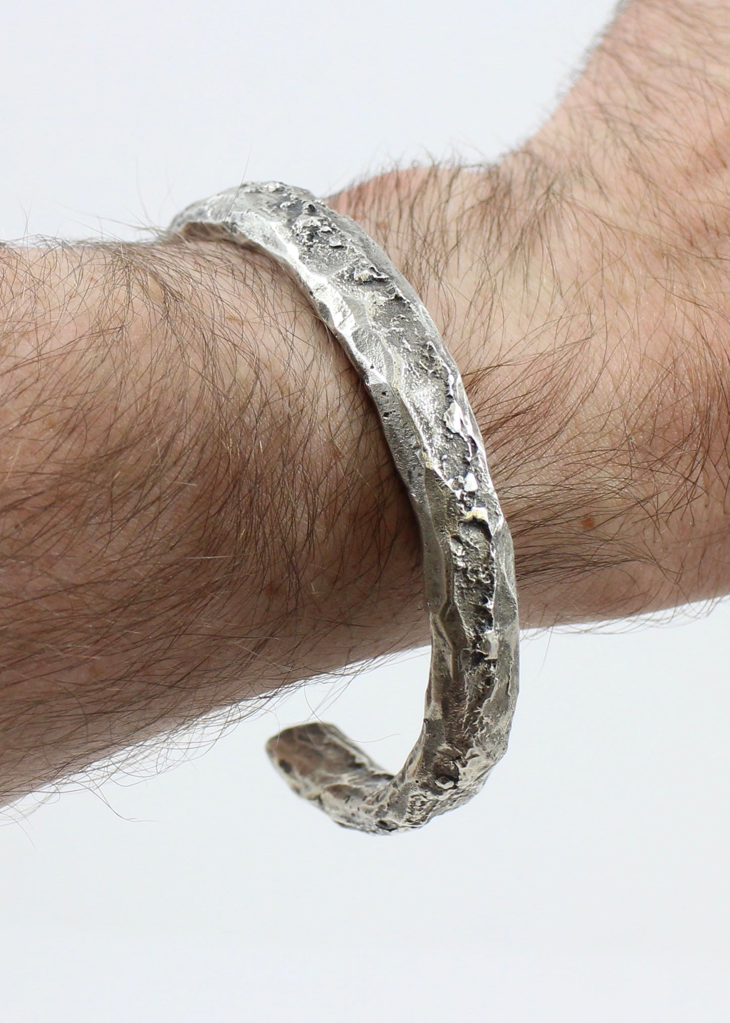 ZZ Cuff Bangle in Sterling Silver