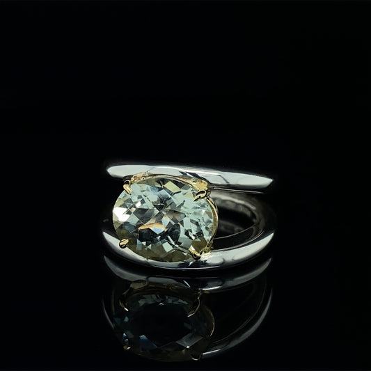 Green Amethyst Ring