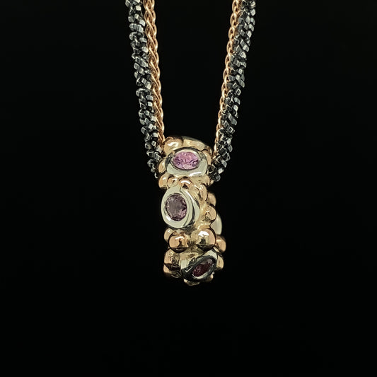 Pink Sapphire Bubble Link