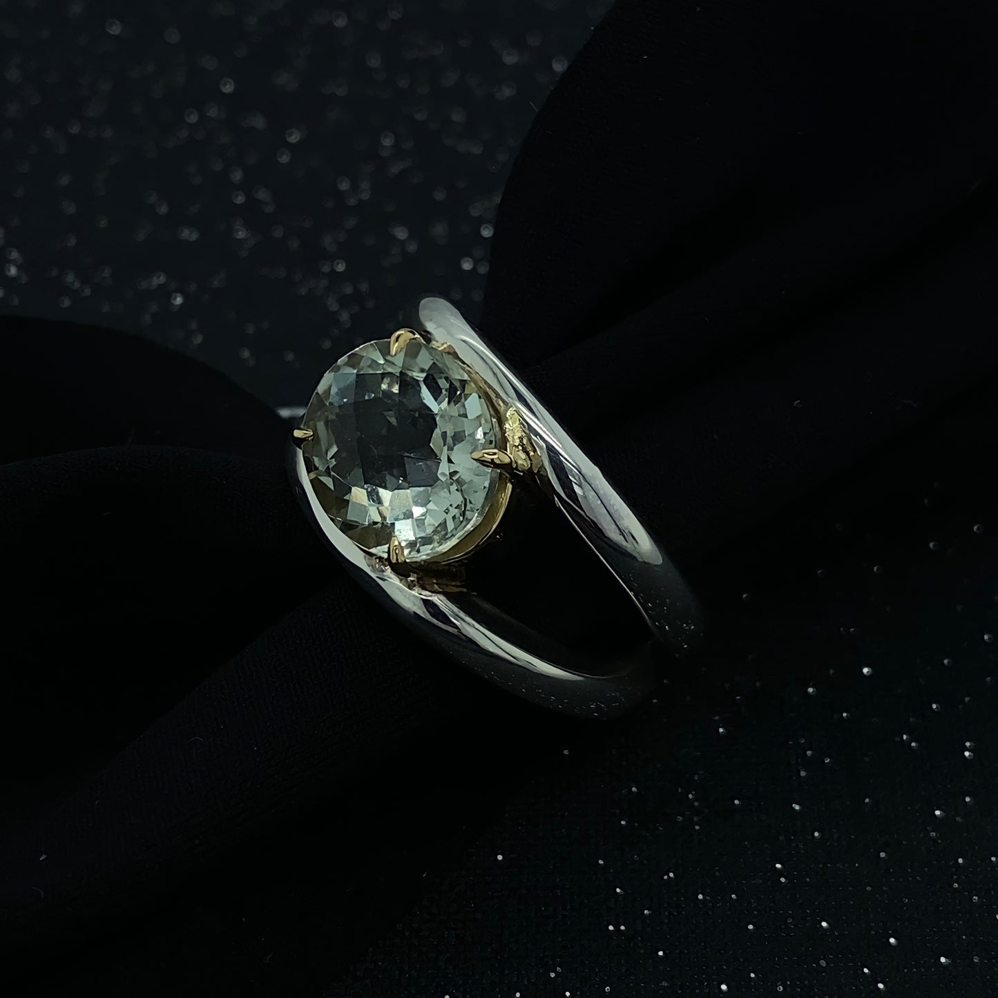 Green Amethyst Ring