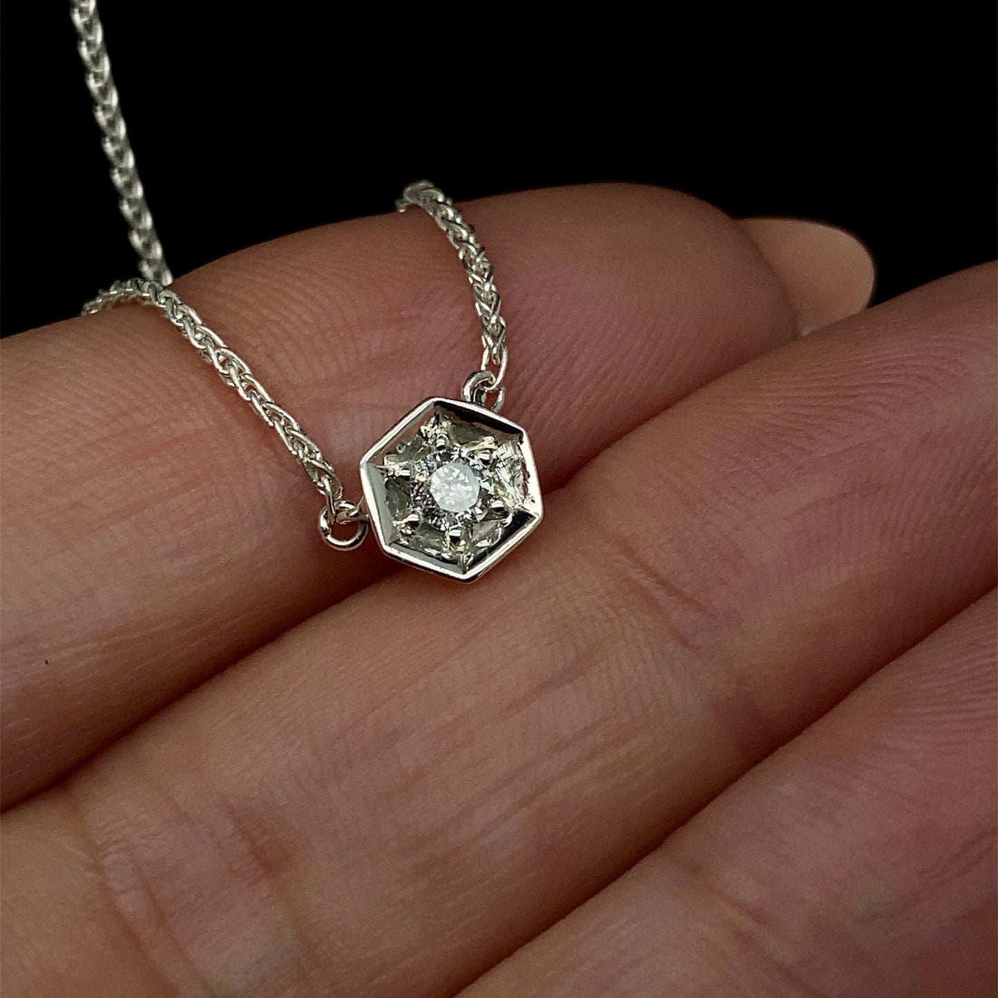 Salt & Pepper HEX Necklace