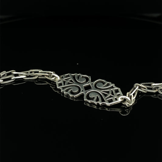 Double Paperclip Necklace