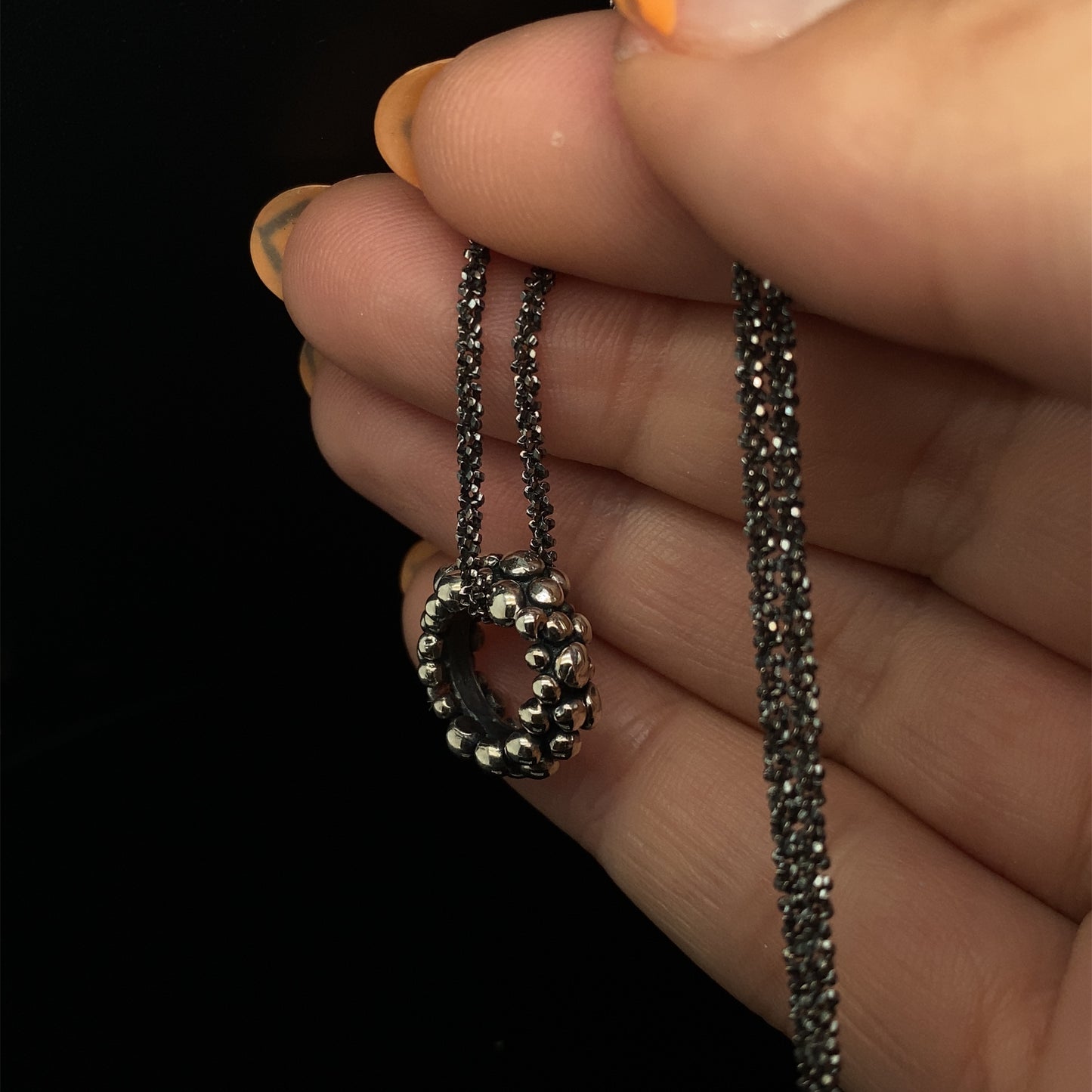 Bubble Link in Sterling Silver