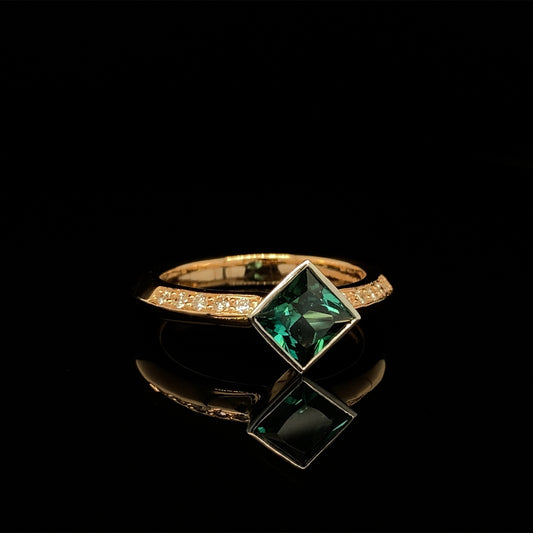 Green Tourmaline Ring
