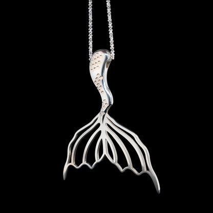 Silver Mermaid Tail Pendant