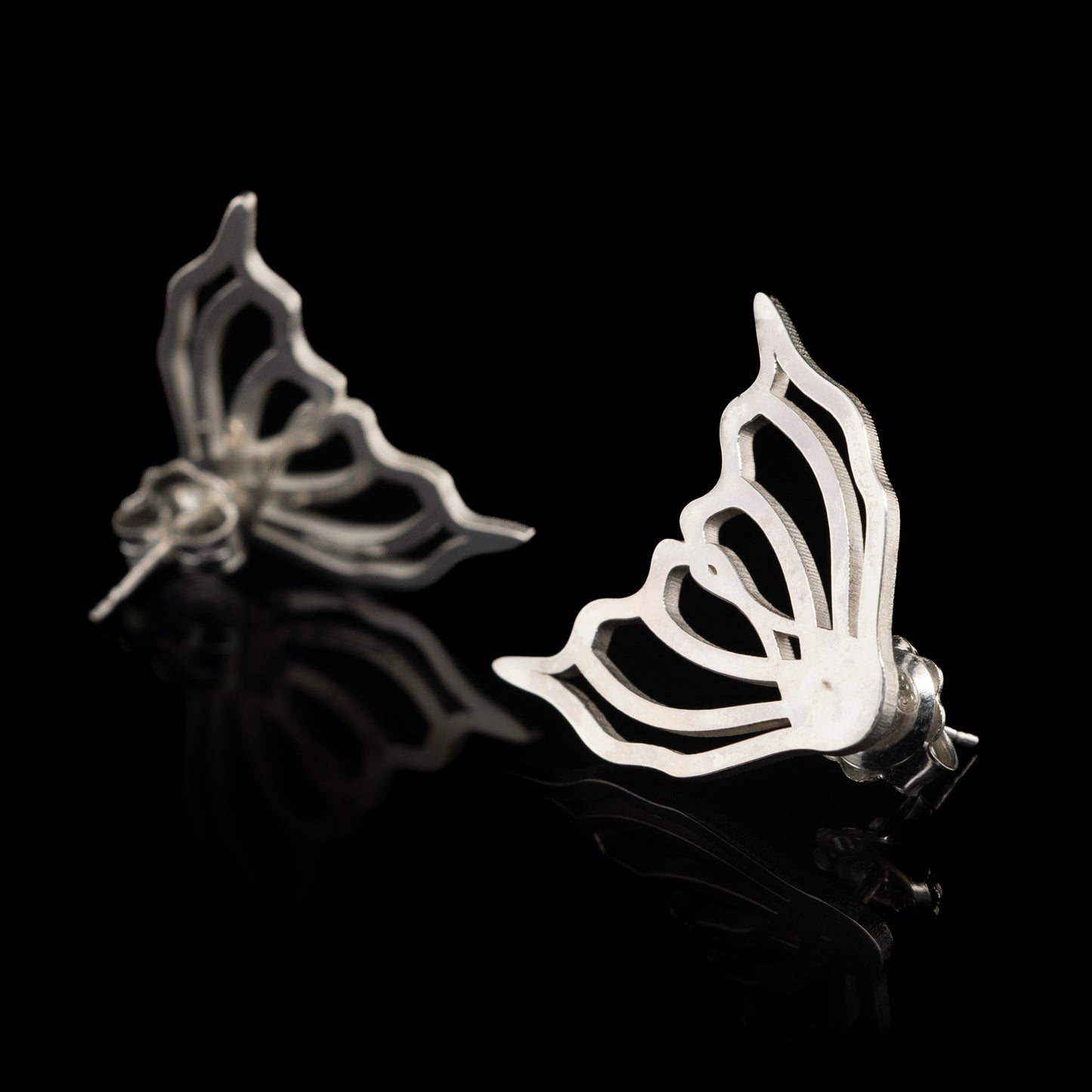 Sterling Silver Mermaid Tail Studs