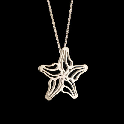 Silver Starfish Pendant