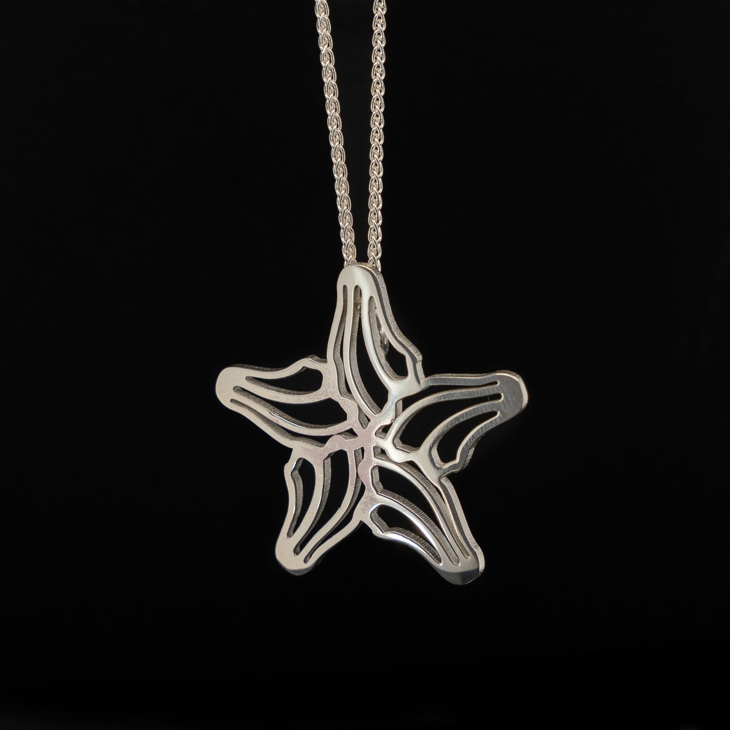 Silver Starfish Pendant