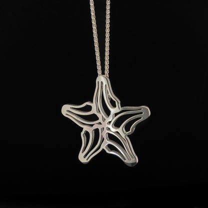 Silver Starfish Pendant