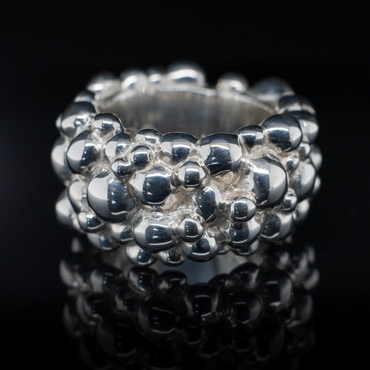 Chunky Silver Bubble Ring