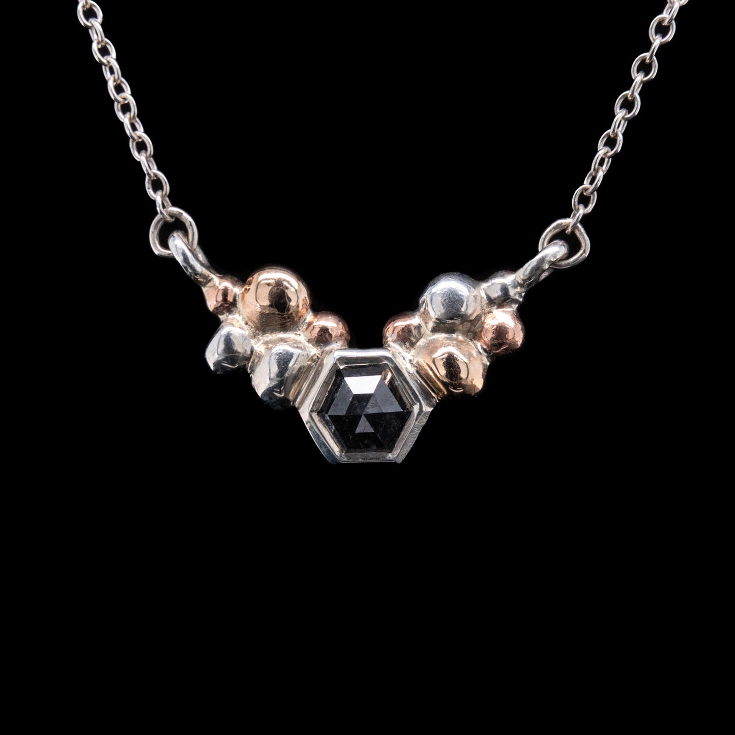 Amora Style Pendant with Hexagon Diamond