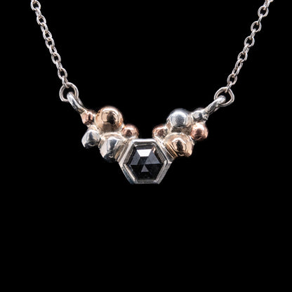 Amora Style Pendant with Hexagon Diamond