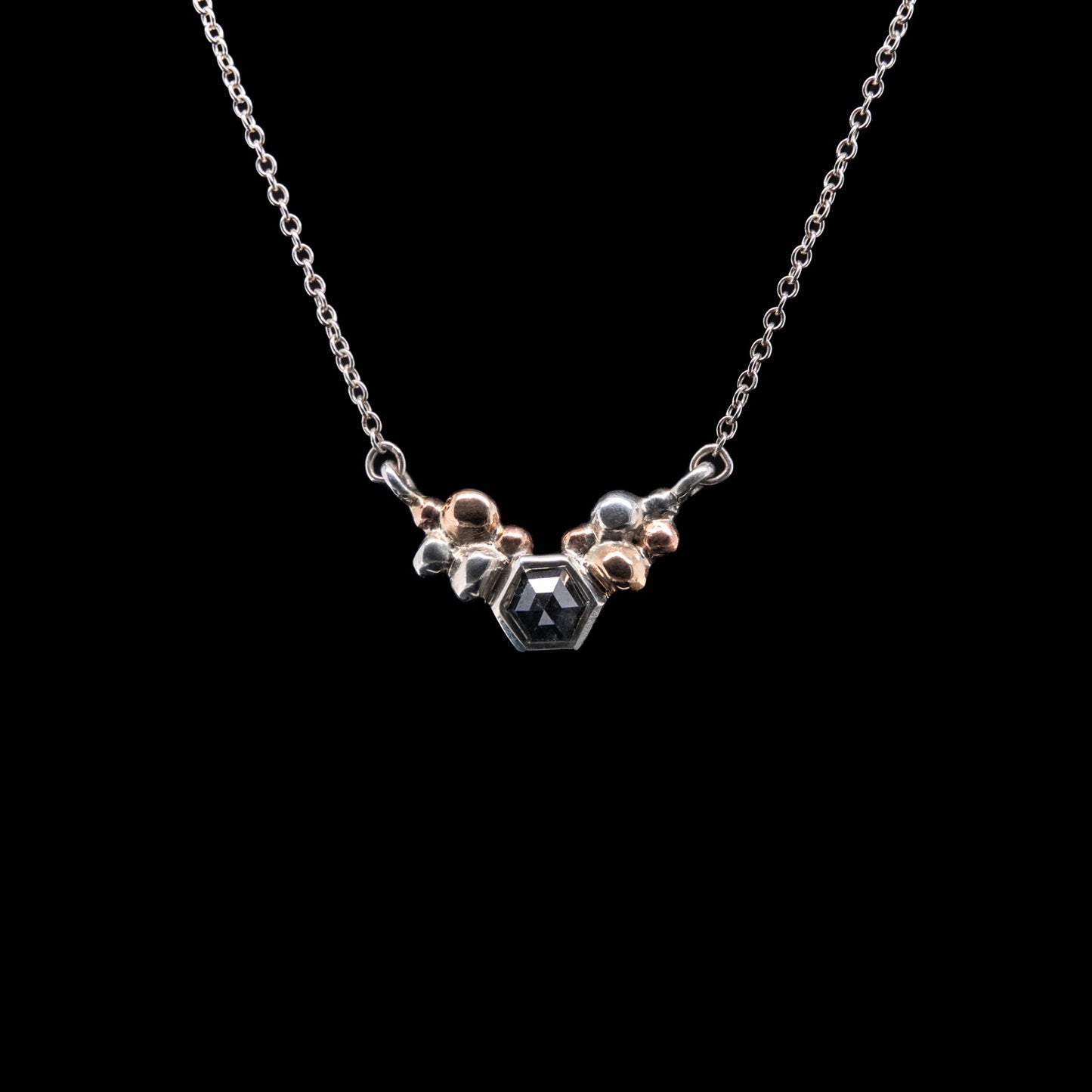 Amora Style Pendant with Hexagon Diamond