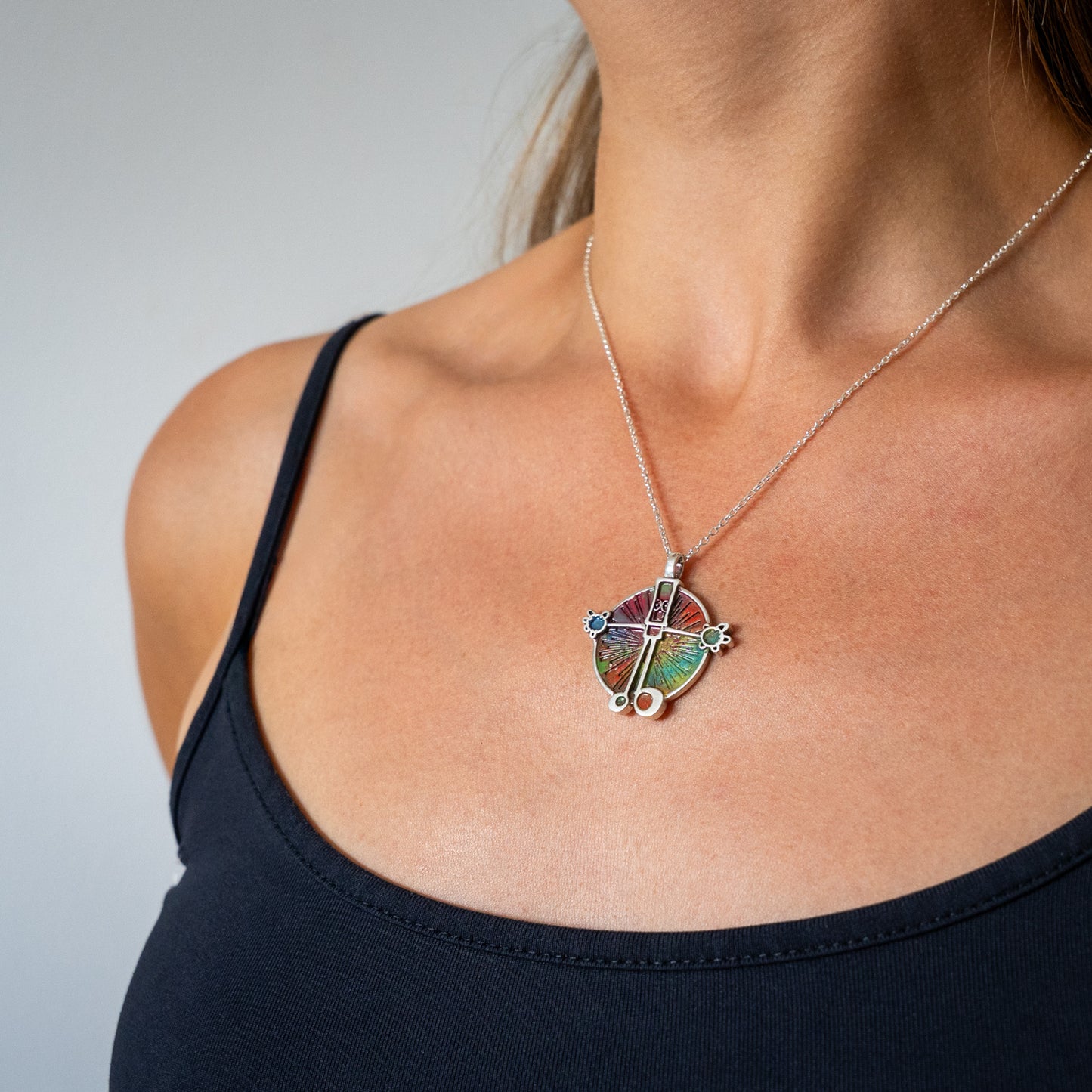 Everyman Spray Painted Starburst Pendant