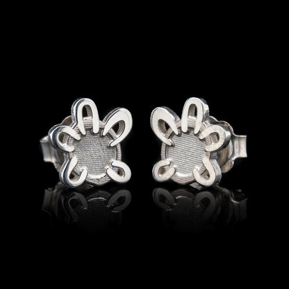 Everyman Hands Studs in Silver