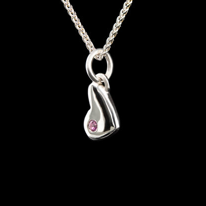 Charming Heart with Ruby Pendant