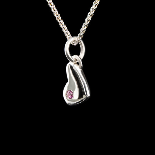 Charming Heart with Ruby Pendant