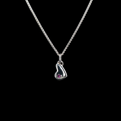 Charming Heart with Ruby Pendant