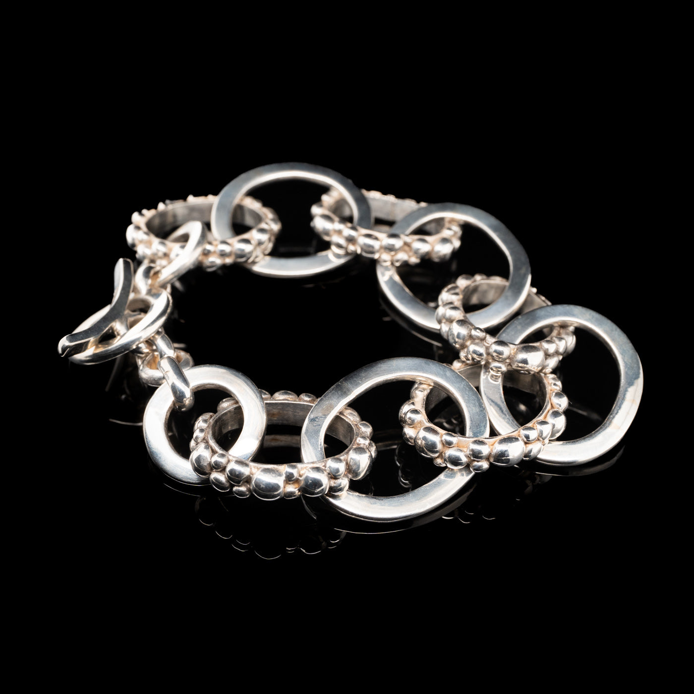 Bubble link bracelet