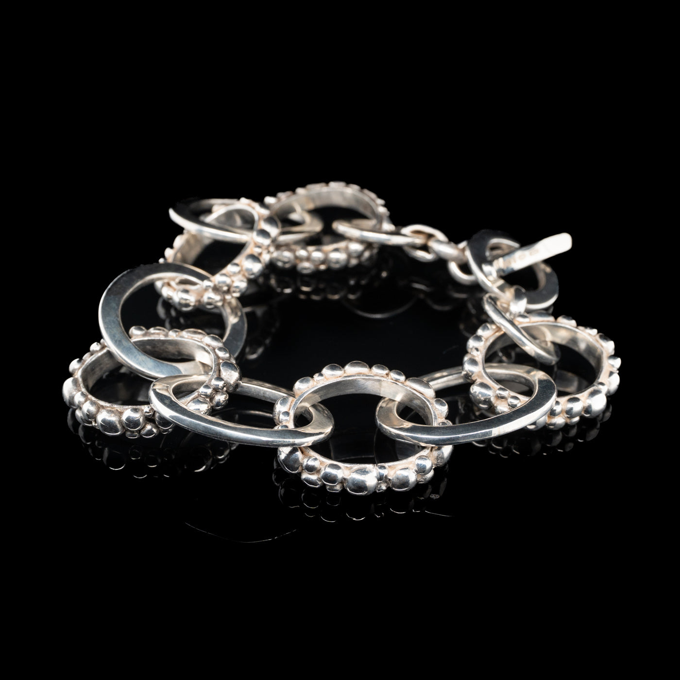 Bubble link bracelet