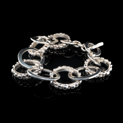 Bubble link bracelet
