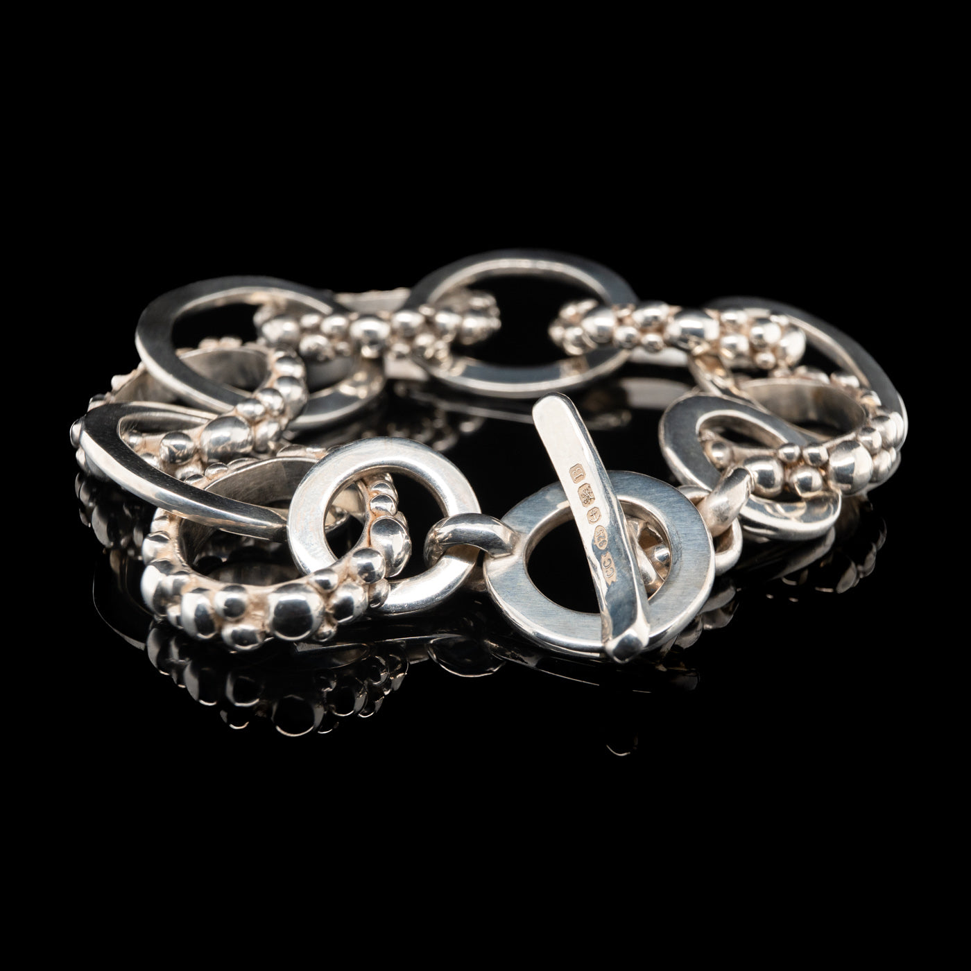 Bubble link bracelet