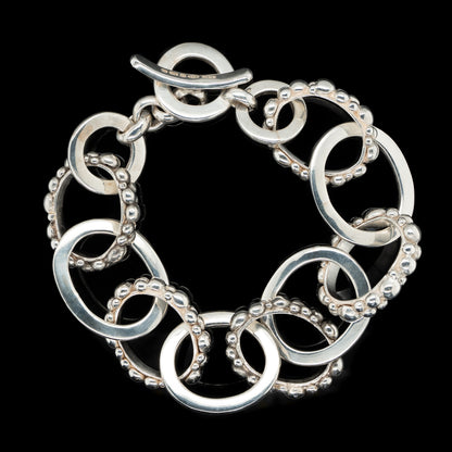 Bubble link bracelet