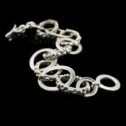 Bubble link bracelet