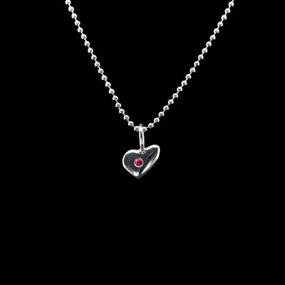 Ruby Heart Pendant