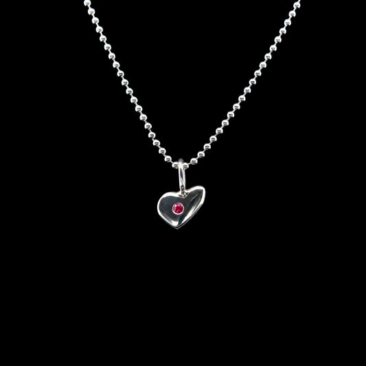 Ruby Heart Pendant