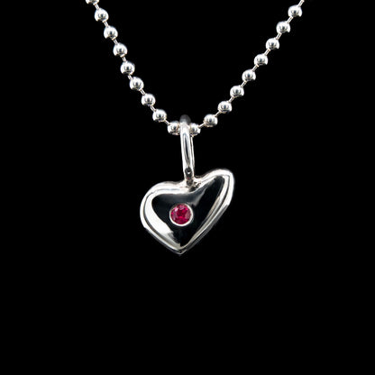 Ruby Heart Pendant