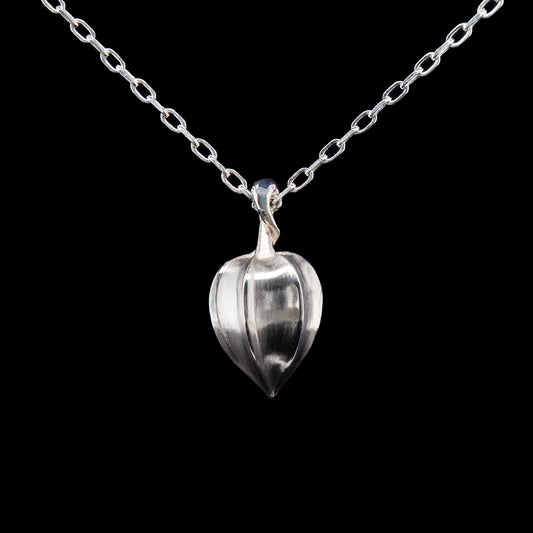 Silver Solid Full Lantern Pendant