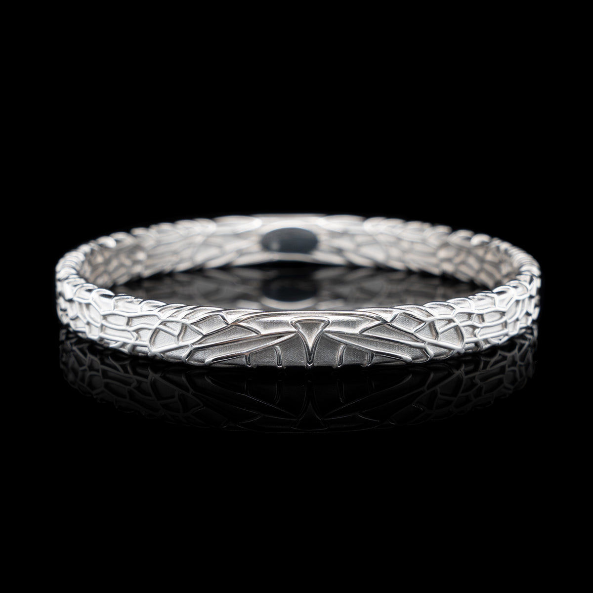 Silver Skeleton Bangle