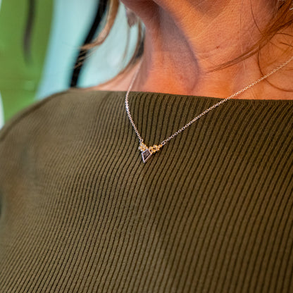 Amora Style Pendant with Salt & Pepper Diamond