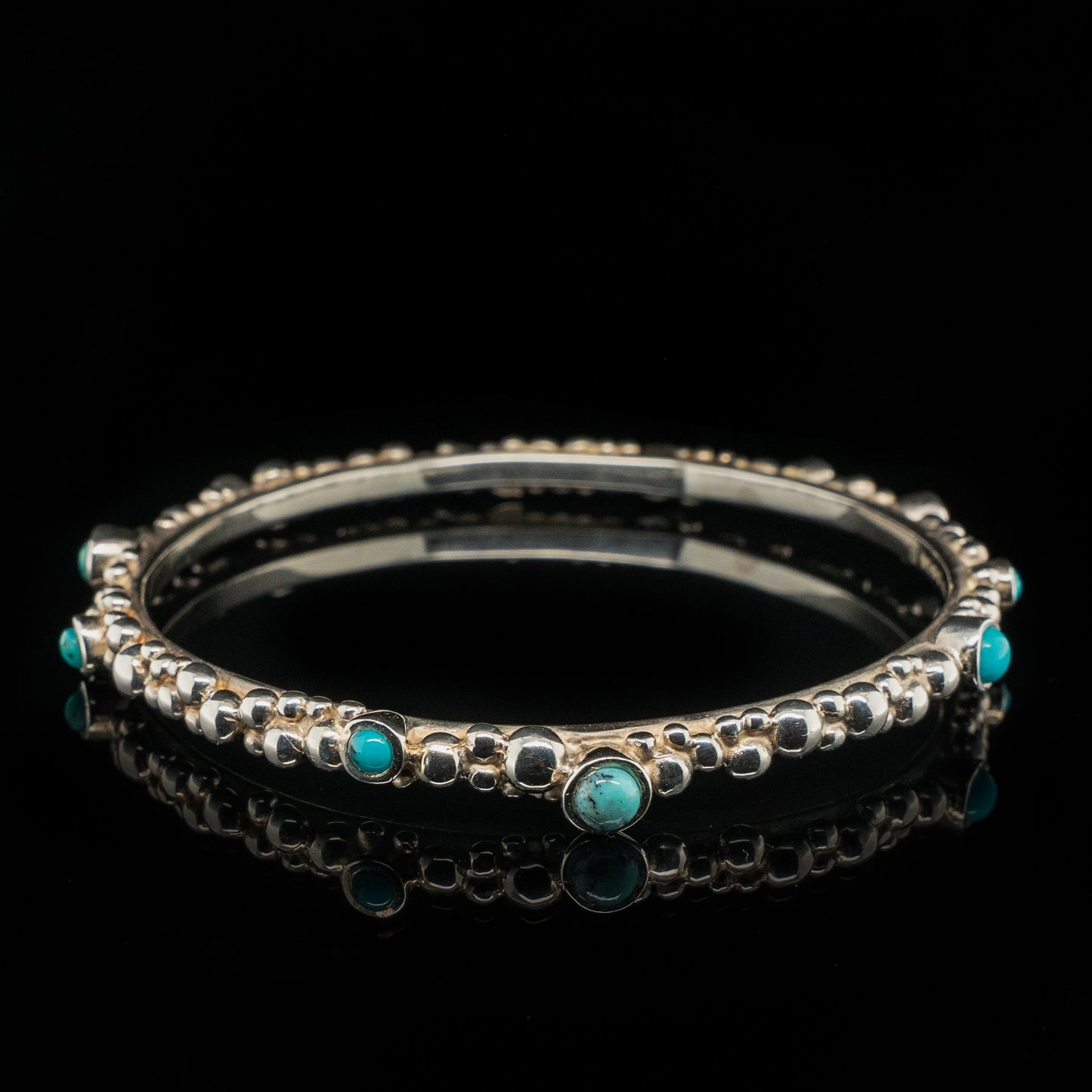 Natural Turquoise Seaspray Bangle