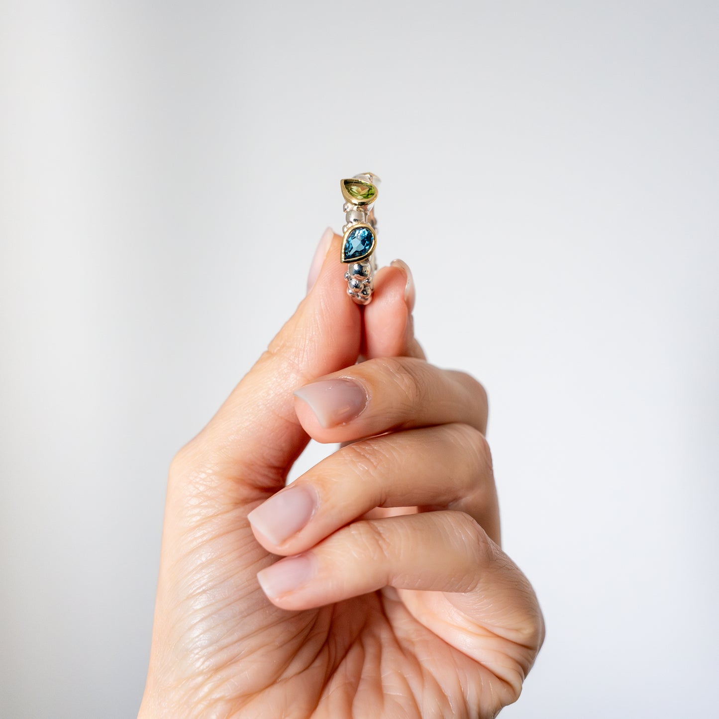 London Blue Topaz & Peridot Ring