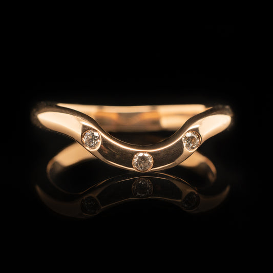 Amora Diamond Ring in Rose Gold