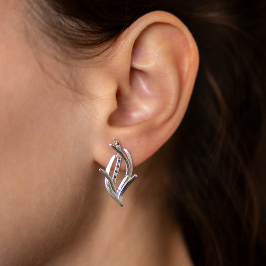 Small Seagrass Stud Earrings