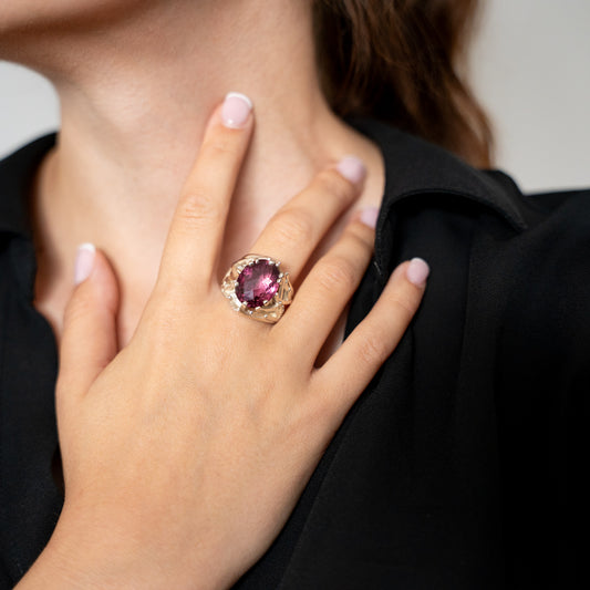 Seagrass Frond Cocktail Ring