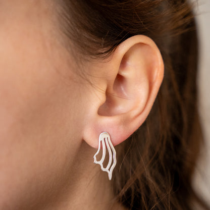 Half Mermaid Tail Studs